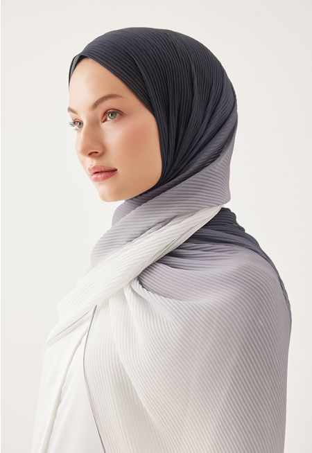 Electric Pleated Ombre Hijab