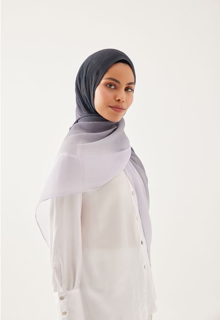 Electric Pleated Ombre Hijab