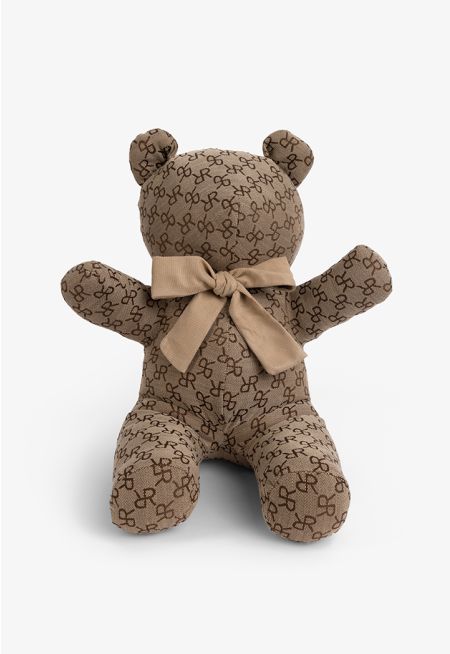 Knitted Monogram Bear Toy