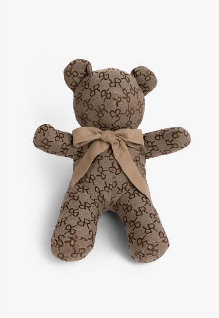 Knitted Monogram Bear Toy