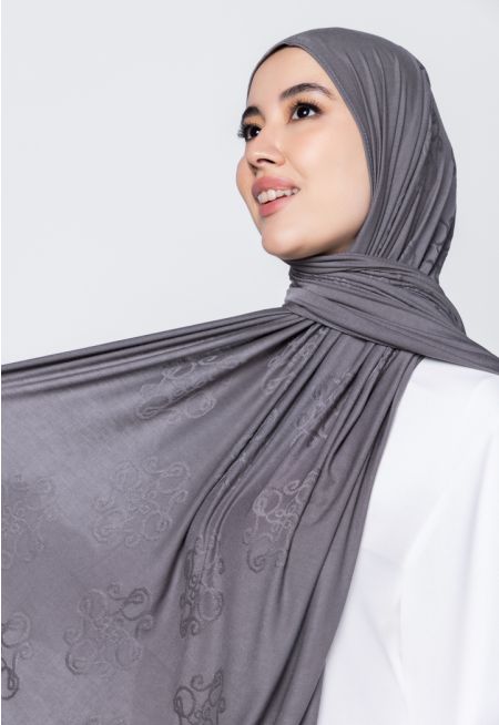 Monogram Embroidered Hijab