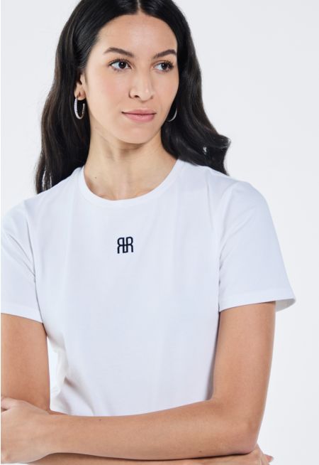 Embroidered Monogram T-Shirt