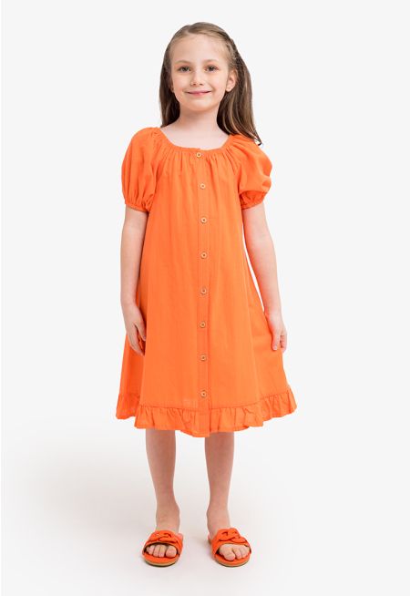Basic Buttoned Dress