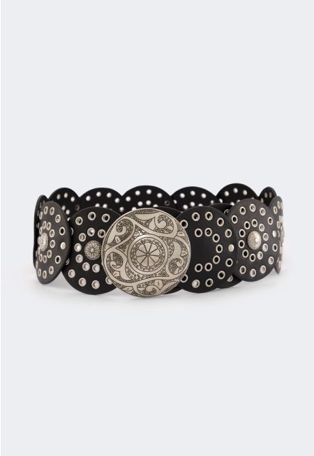 Dramatic Eyelet Belt