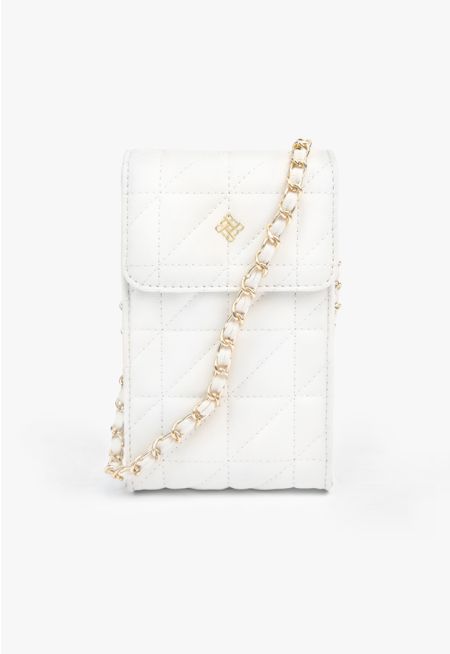 Basic Quilted Flap Crossbody Bag