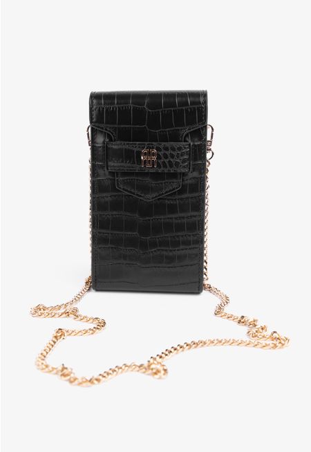Solid Textured Phone Bag