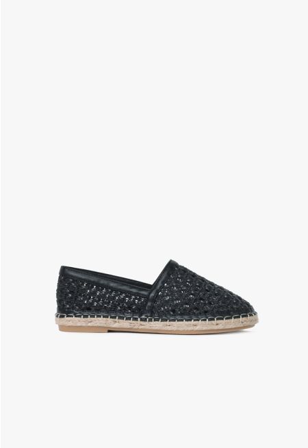 Classic Woven Leather Espadrilles