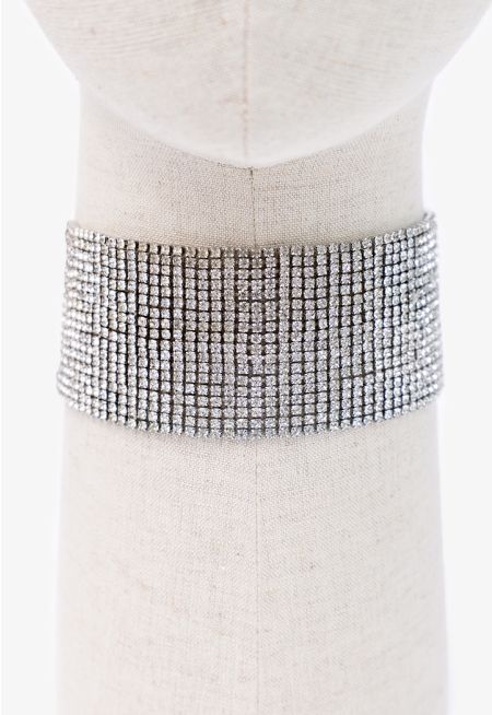 Exotic Crystal Embellished Choker