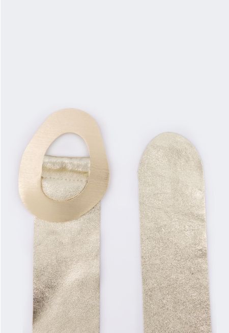 Genuine Leather Sparkly Belt
