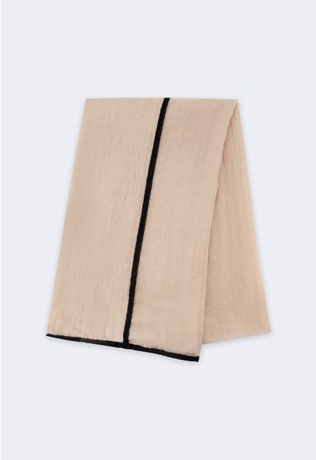Folded Contrast Hijab
