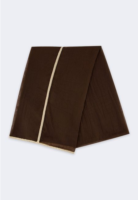 Folded Contrast Hijab
