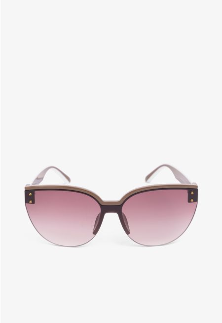 Half Wire Studded Sunglasses