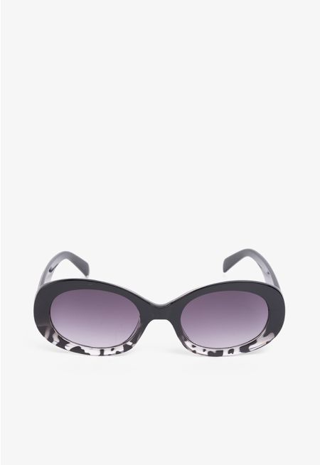 Tortoiseshell Oval Sunglasses