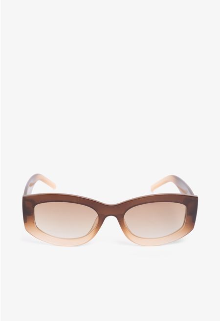 Oval Gradient Frame Sunglasses