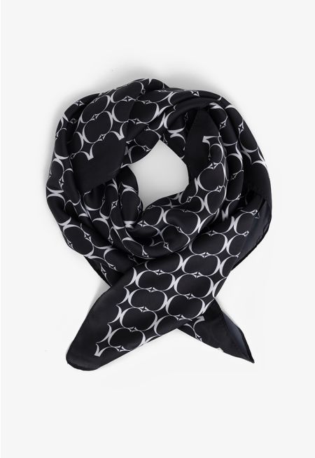 Printed Monogram Scarf