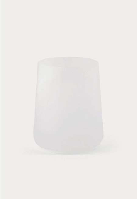 Glass Tumbler White Marble Effect