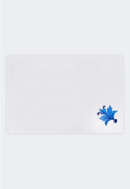 Cotton Embroidery Placemat Set Of 6 