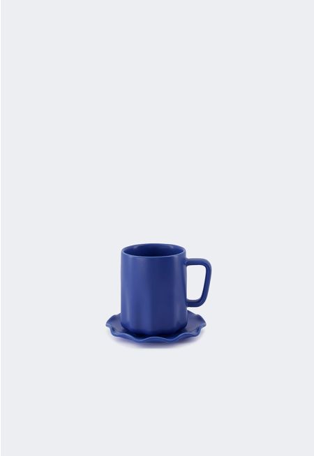 Stoneware Tea Cup & Saucer