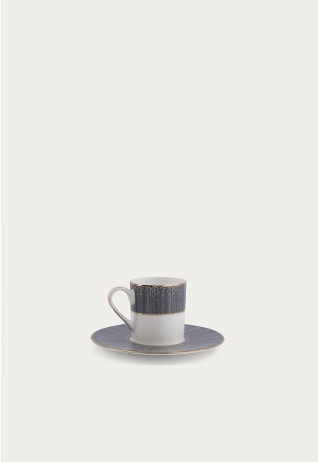 Turkish Coffee Cup & Saucer Set Of 6 Pieces