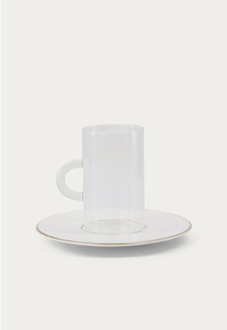Arabic Tea Cup & Saucer Set Of 6Pcs