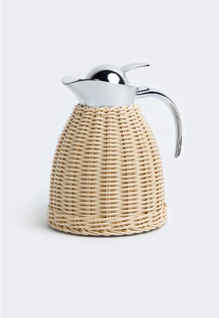 Vacuum Flask With Rattan Design 1 L