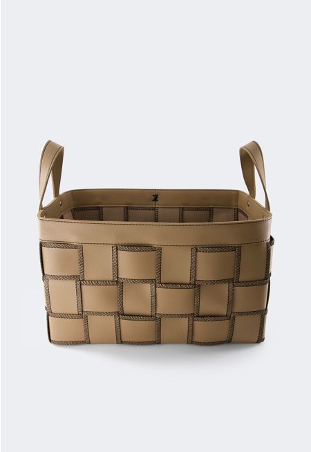 Nappa Leather Brownie Basket