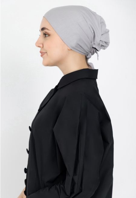 قبعة حجاب داخلية سادة مطاطية (قمطة)