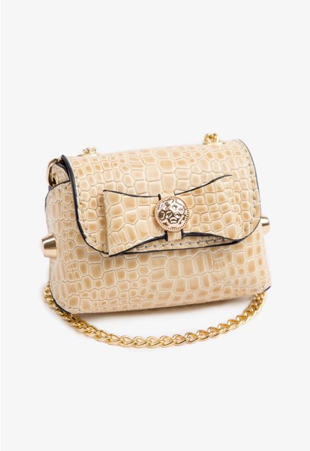 Textured Micro Crossbody Bag