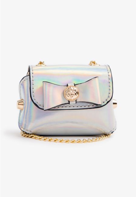 Holographic Micro Crossbody Bag