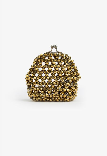 Mini Crystal Bead Clutch