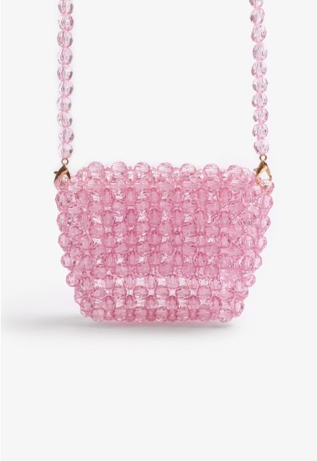 Mini Crossbody Crystal Bead Bag