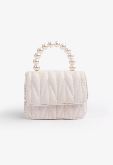 Quilted Metallic Mini Crossbody Bag