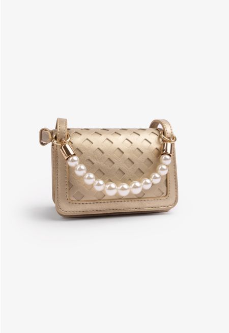 Mini Lattice Crossbody Bag