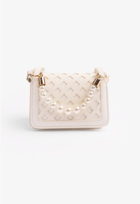 Mini Lattice Crossbody Bag