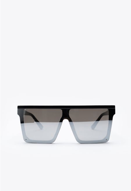 Big Frame Square Top Rivet Sunglasses -Sale