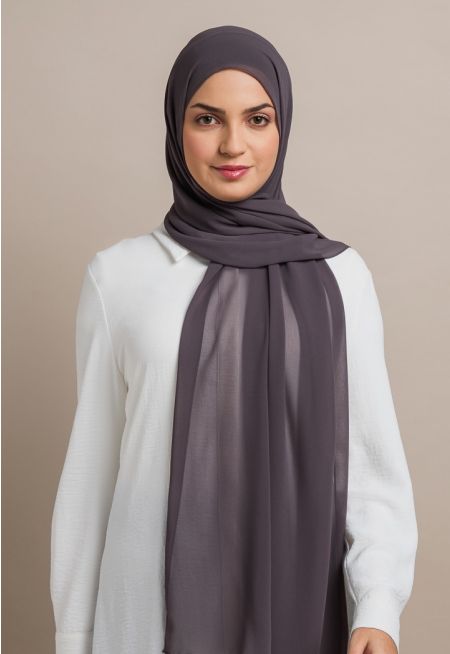 حجاب شيفون سادة 