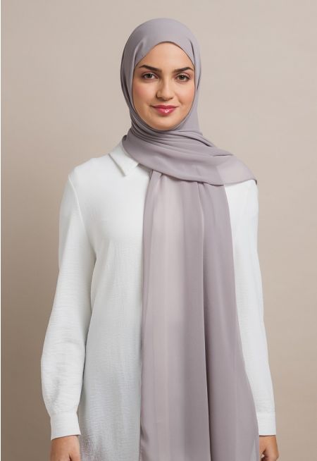 حجاب شيفون سادة 