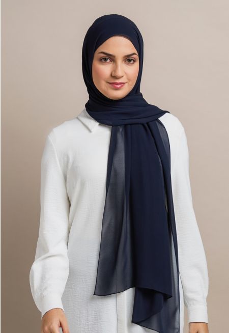 حجاب شيفون سادة 