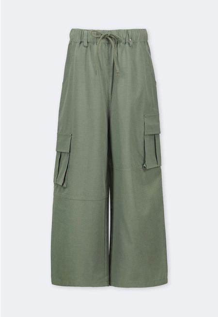 Solid High Waisted Pants