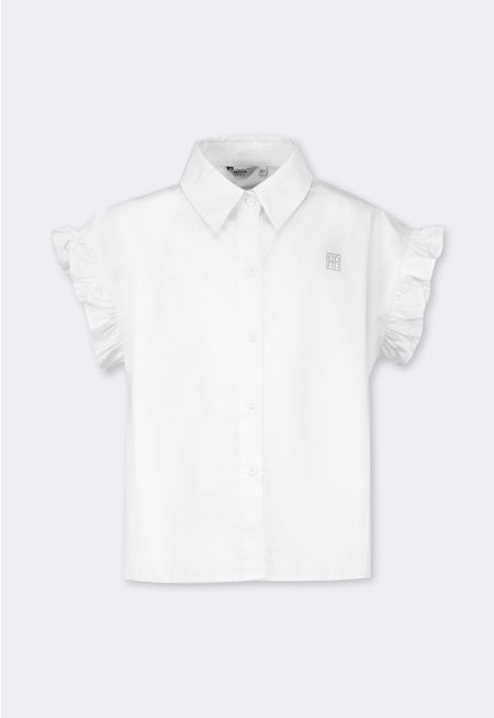 High-Low Ruffled Shirt