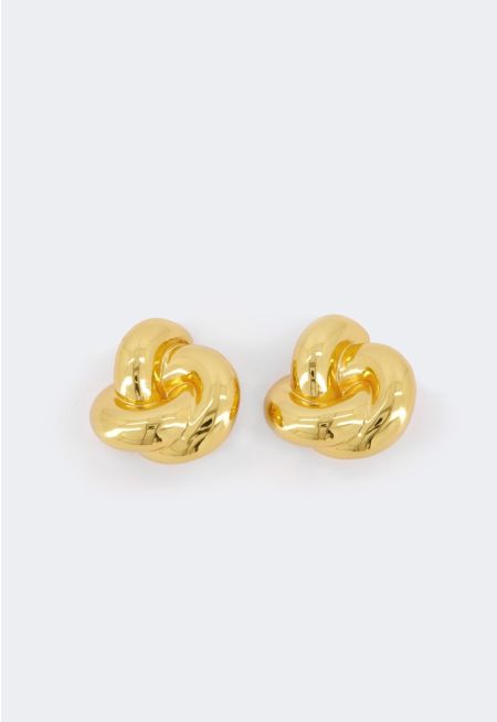 Metallic Knot Earrings