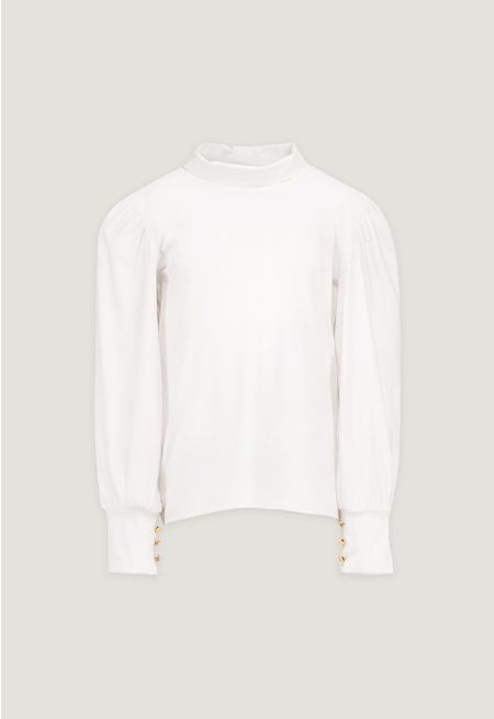 Relaxed Sleeves Solid Top