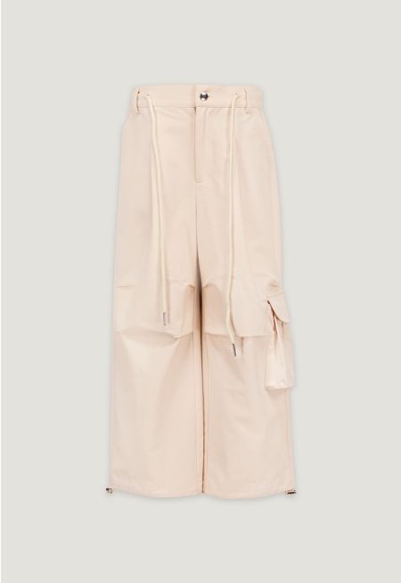 Elastic Waist and Hems Cargo Pants