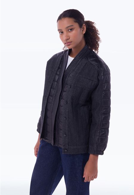 Waterproof Textured Solid Outer Jacket -Sale