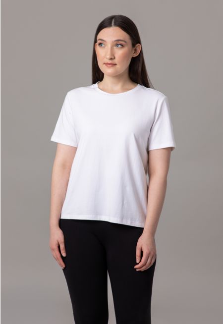 Regular Fit Solid Basic T-Shirt