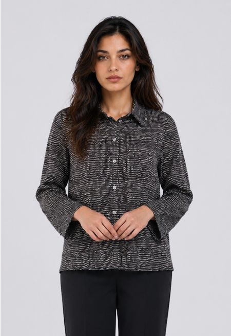 Long Sleeve Printed Shirt