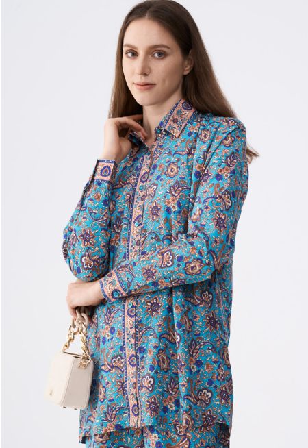 Floral Print Relaxed Fit Shirt