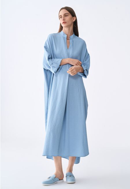 Crinkled Oversized Drop Shoulder Dress- Ramadan Style