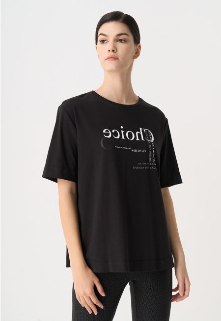 Printed Motif At Front T-shirt