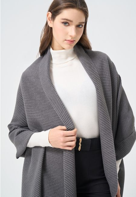 Solid Textured Winter Scarf
